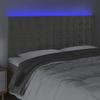 VidaXL LED Headboard Bedroom Furniture Double Bed Accessory Head of Bed Frame Interior Light Grey 3122912