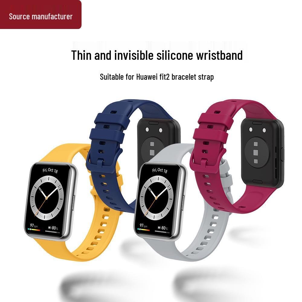 Huawei Fit2 Silicone Watch Strap - Replacement Strap for HUAWEI Watch Fit2