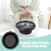 Face Ice Bath Bowl for Facials Plunge Dipping Face Folding Ice Facials Washbasin Facials Skin Cares Tool Easy To Carry