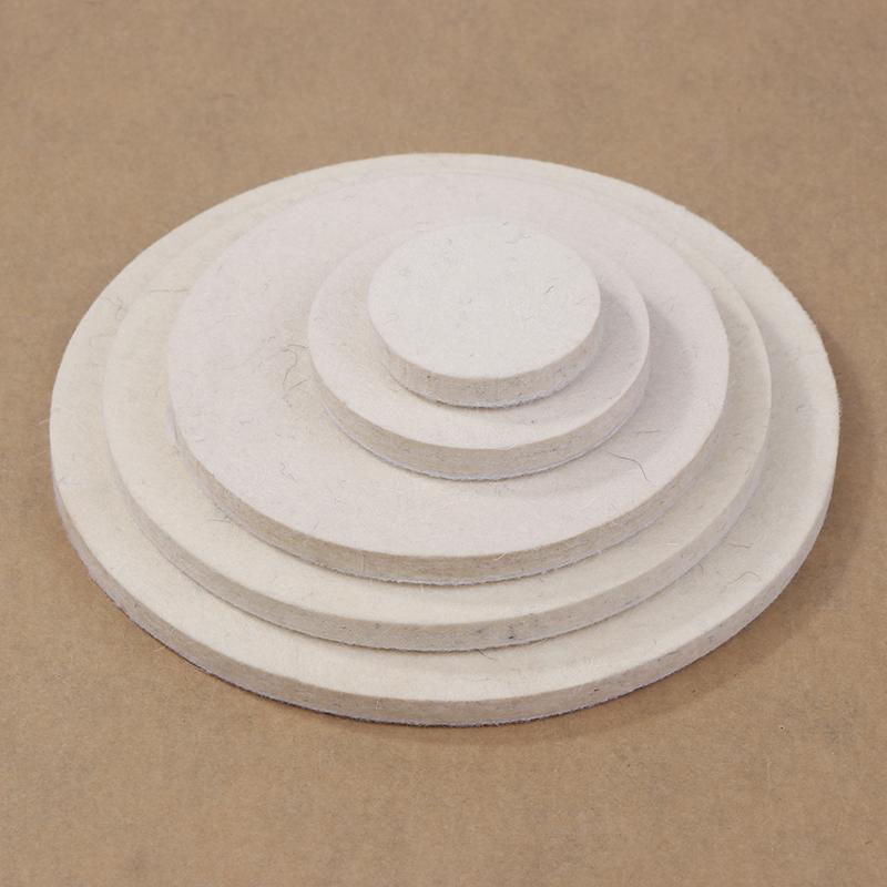 Polishing Pads Wool Felt Abrasive Wheel 50/75/125/ 150/180Mm Soft Felt Discs For Glass Stainless Steel Polish Repair Scratche