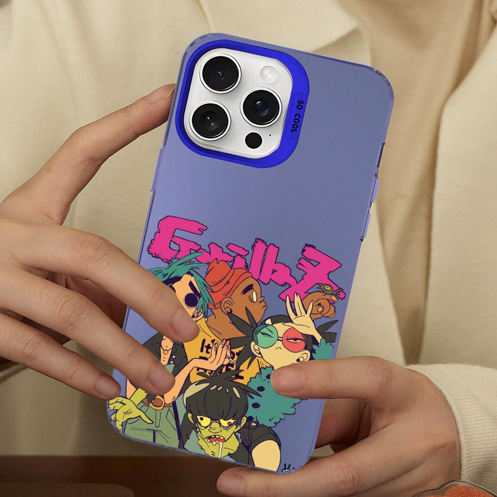 

Gorillaz Phone Case For IPhone 16 15 14 13 12 11 Pro Max X XR XSMAX 8 7 Plus Matte Shockproof Back Cover iPhone 14 pro