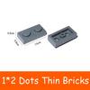 100 / 200PCS 3023 Thin Plate 1x2 Dots 1 2 DO-IT-YOURSELF Building Blocks Figures Blocks MY OWN CREATION Assemble Particles Learning Imaginative Toy