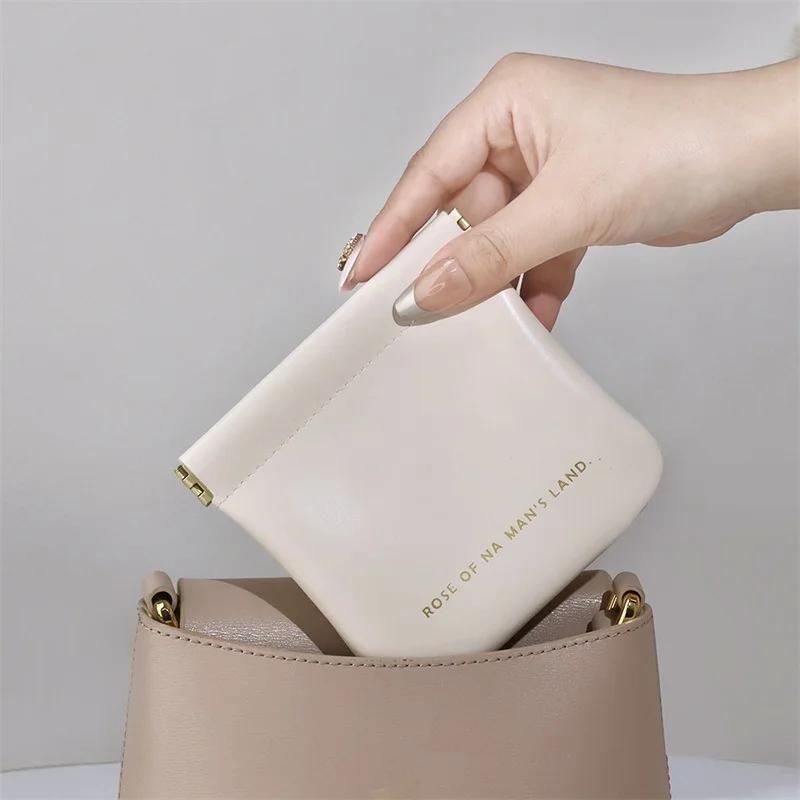 Automatisch schließende Tasche für kabelgebundene Kopfhörer, Tasche zur Aufbewahrung von Datenkabeln, Mini-tragbare digitale Tasche für Ladegeräte, Taschenorganizer