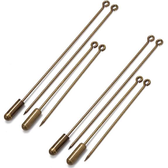 Metal Brooch Stick Pins with Stopper Ends Safety Copper Long Needle Eye Pins for Men Women Suit Tie Hat Scarf DIY Jewelry Accessories, Silver 20pcs