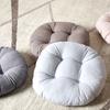 Solid Floor Pillow Futon Patio Seat Cushion Reversible Chair Cushion With Ties Tatami Pad Washable Window Pad Bench Cushions