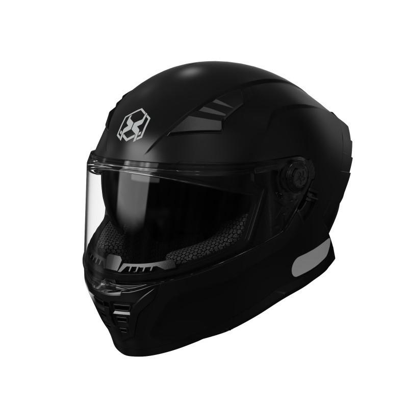 DOT 3C Certified Full Face Motorcycle Helmet Men Women ABS Shell All-Season Use Warm Lining Urban Commuting