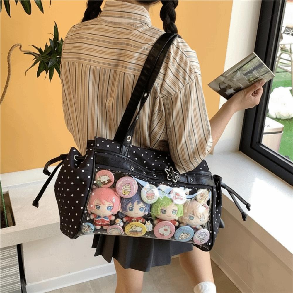 Harajuku Ulzzang Ita Bag Star Anime Tote Bag Creative Polka Dot Itabag Girl