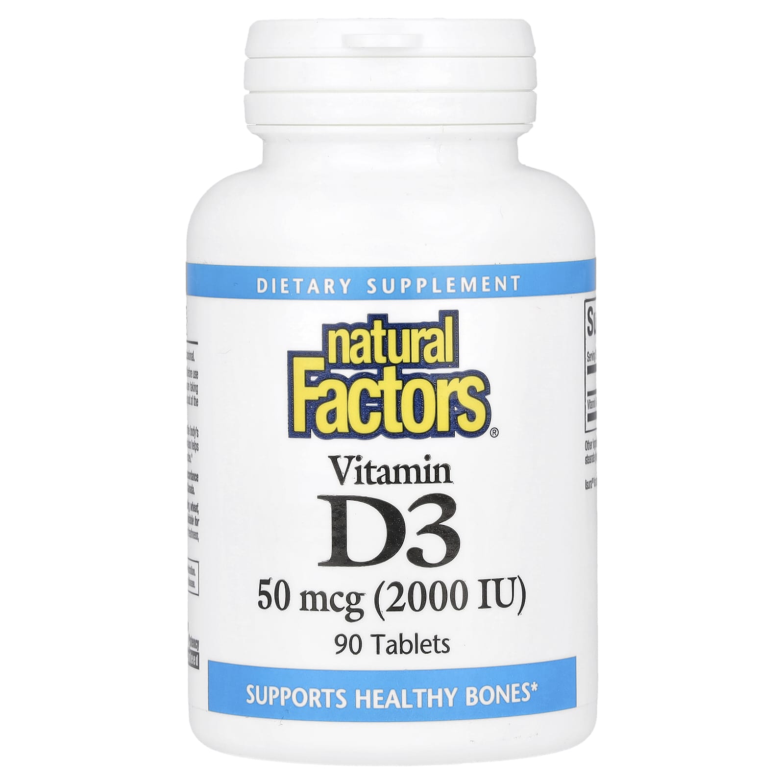 

Vitamin D3, 50 Mcg (2,000 Iu), 90 Tablets