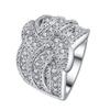2026 Full Diamond Rotating Ring, Inlaid Supermarket Flash Zircon Ring, Elegant Seiko Color Retention Ring
