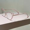 Hollowed Rim Cat Eye Glasses Women Stylish Blue Light Blocking Eyewear Trendy Luxury Brand Design Decor Optical Frames