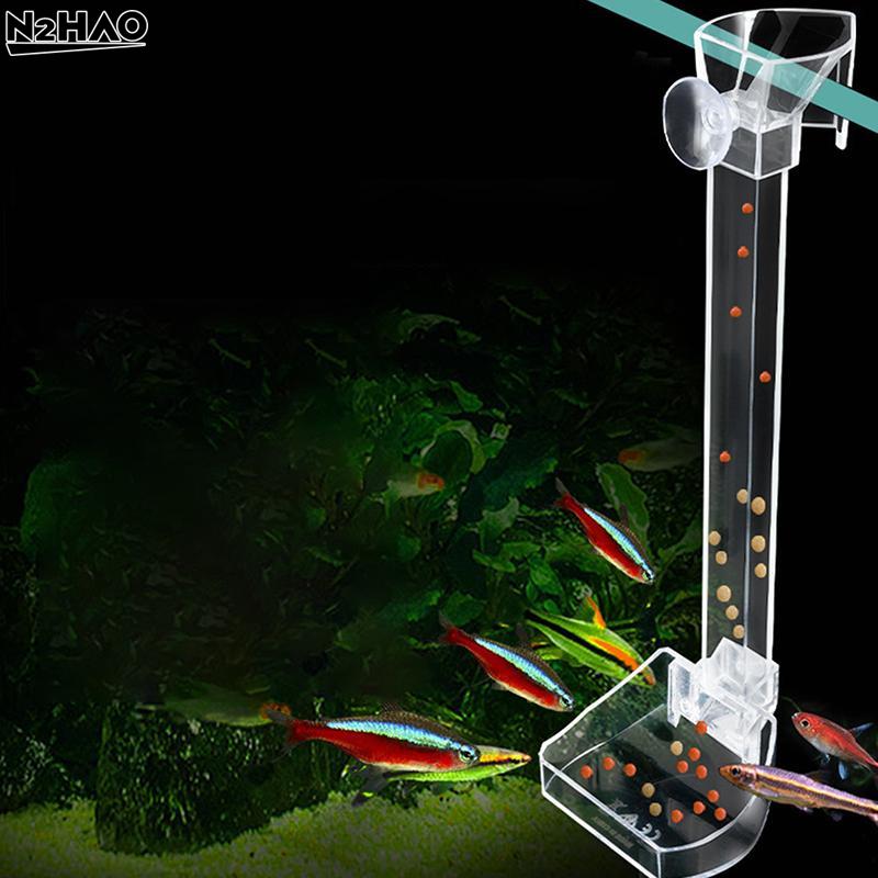 Aquarium Fish Shrimp Feeding Dish Set - Clear Feeder Tube And Dish With Cleaning Brush And Measuring Spoon For Shrimp
