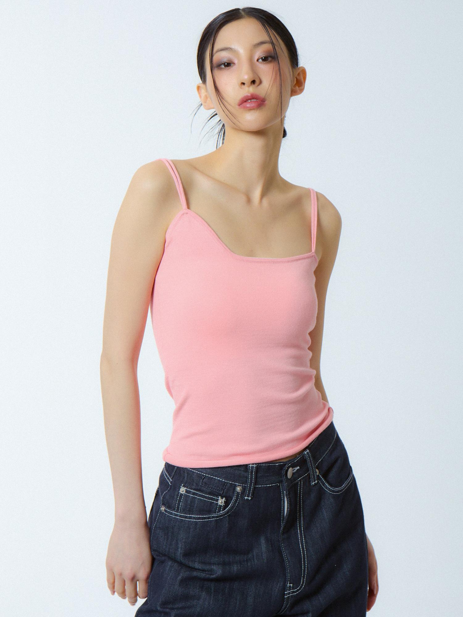 Unknown Planet Asymmetrical Knit Top Pink Pink/Free