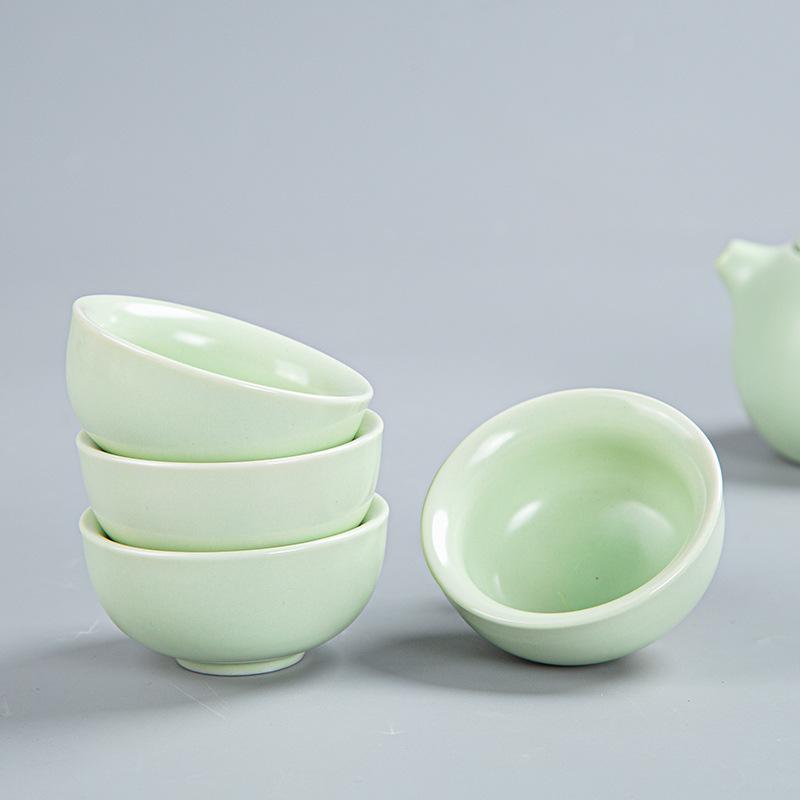 Ceramic Tea Set, One Pot and Two Cups, a Complete Set, Ding Kiln Penguin Pot Gifts, Company Activities, Custom-written Advertisements