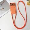 Crossboby Lanyard Rope Phone Case For iPhone 17 Air 16 15 14 Plus 13 12 11 Pro Max Silicone Card Package Fall Prevention Cover