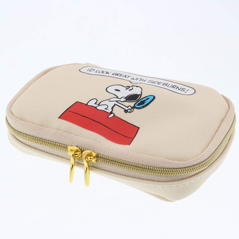 Sunstar Stationery Snoopy Pouch New Life Collection White S2279096 Multi-Cosmetic