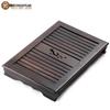 Ebony Solid Wood Drawer Tea Tray