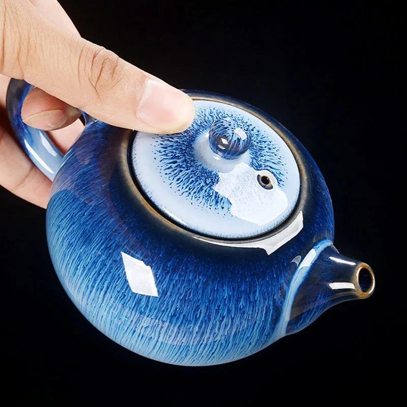 Exquisite Star Glaze Teapot 250ml Ceramic Kung Fu Tea Pot Tea Kettle Teaset Porcelain Teapot Traditional Chinese Teaware