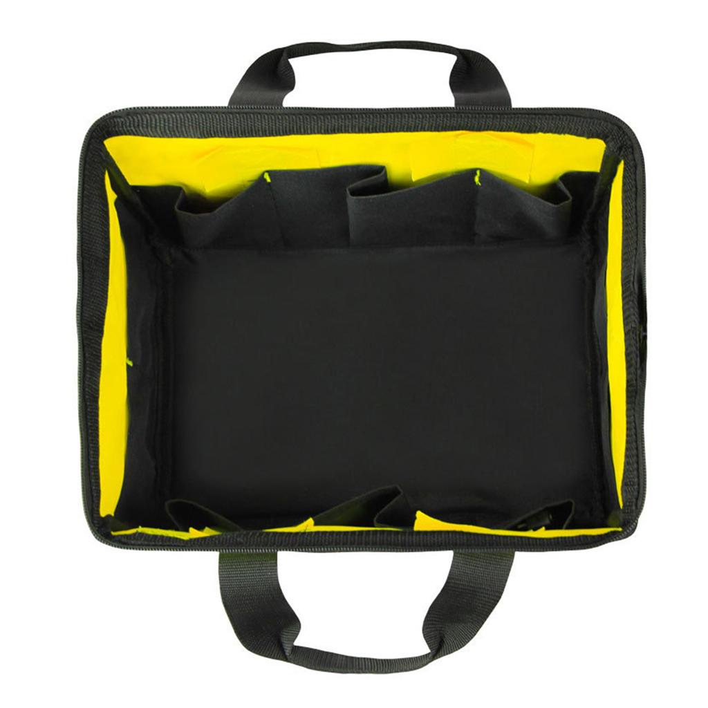 Multi-purpose Oxford Fabric Tool Bag Wide Mouth Zipper Bag Multifunction Utility Bag with Carrying