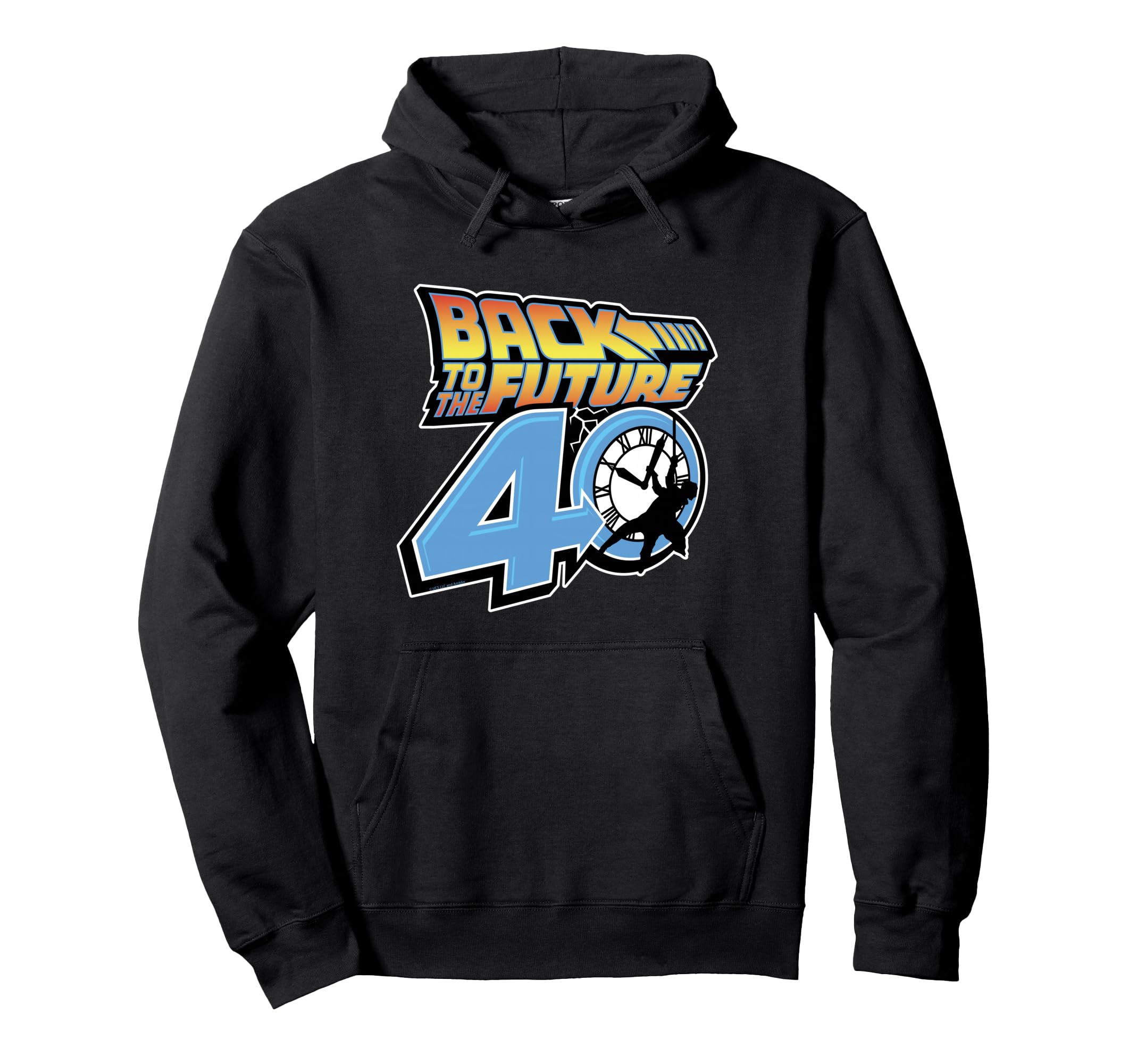 Back to the Future 40th Anniversary Clock Tower Logo Hoodie