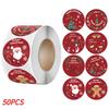 Merry Christmas Stickers Self-adhesive Christmas Tree Santa Claus Seal Labels Holiday Stickers For Gift Sealing Christmas Decor