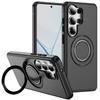Applicable to Samsung S26Ultra fulcrum carbon fiber pattern magnetic mobile phone case S25Ultra gear bracket S24U cover