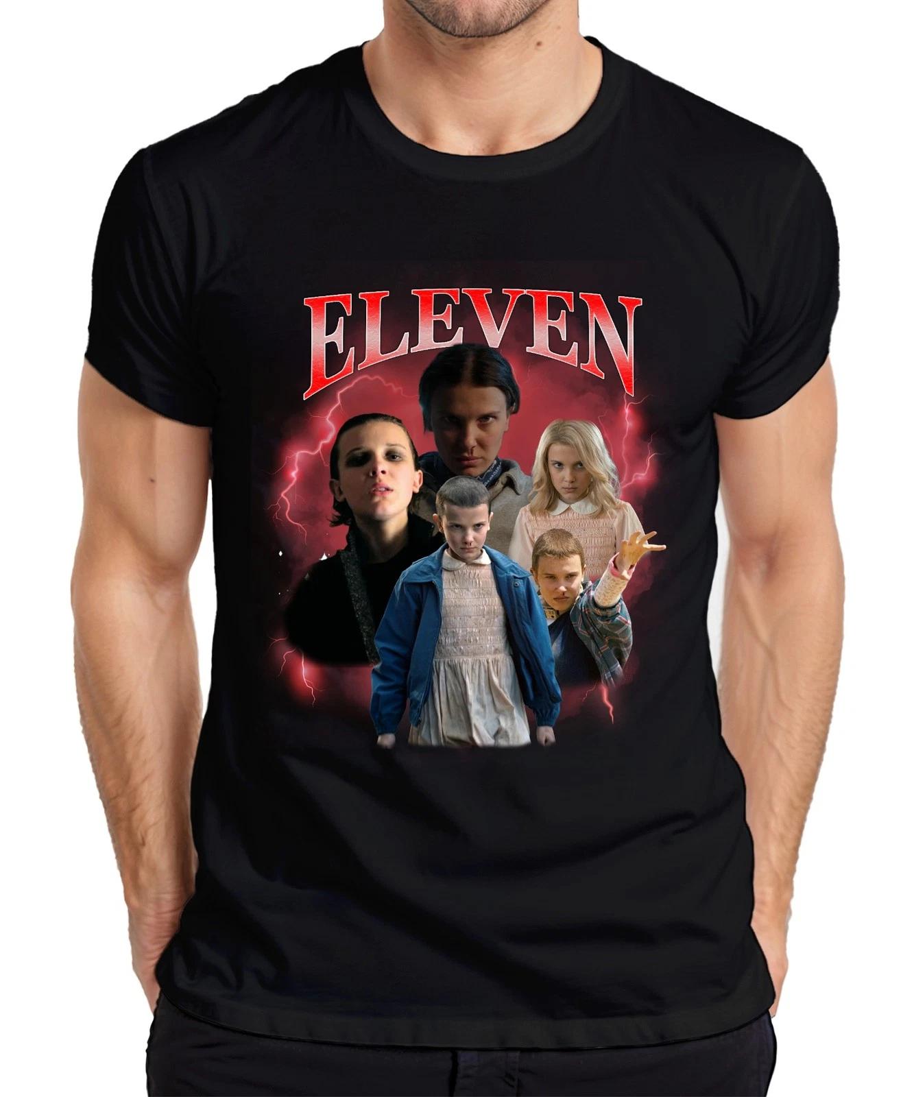 ELEVEN Elfie Stranger Serienfan Geschenk 80er Retro Hawkins 90s Bootleg Herren T S