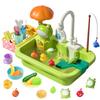 Kids Electric Kitchen Sink Toys With Running Water Pretend Play Dishwasher  Fishing Toys Educational Role Play Gift For Girls