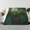 Die Aufstieg des großen Cthulhu Fleece-Überwurfdecken Oktopus-Mystik-Decken für Sofa, Reisen, superweicher Bettteppich