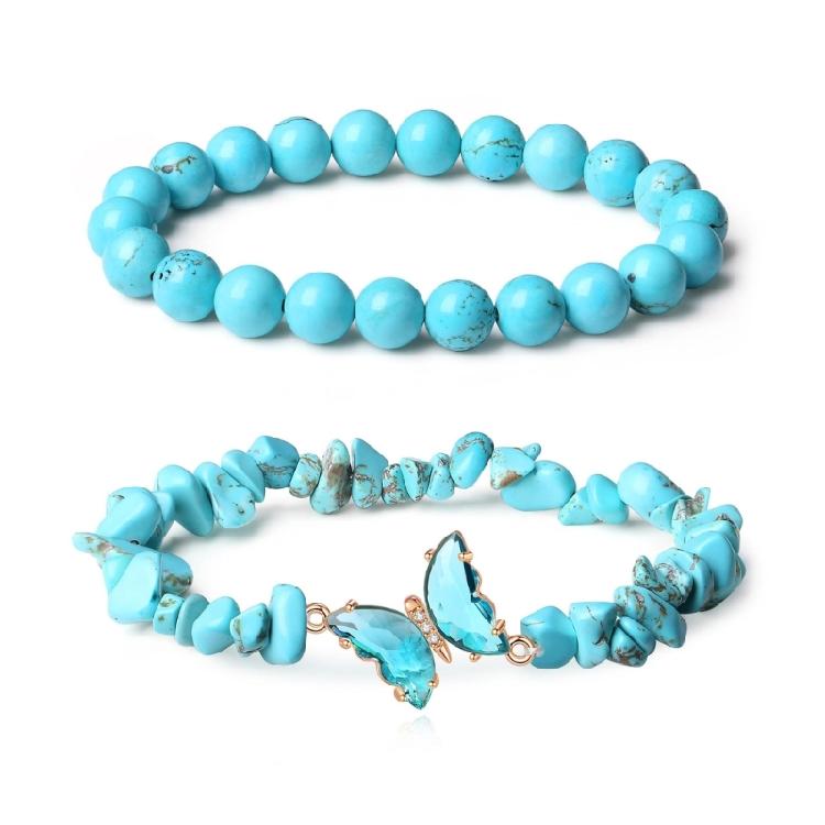 Conjunto de Pulseiras de Cristal Borboleta Moderno Pulseira de Pulso Borboleta com Contas de Cristal Chique Joia Versátil para Festas e Encontros