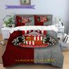 Sunderland A.F Pattern Bedding,Quilt Set Quilt Cover Pillowcase Home Birthday Gift(1 * duvet cover + 2 * pillowcase, without core)