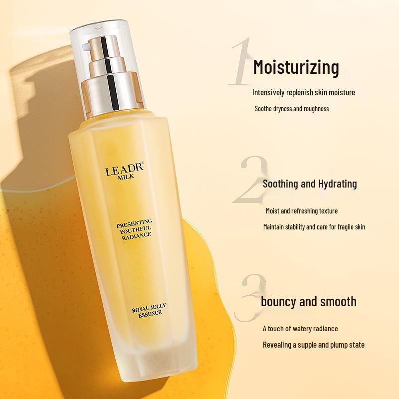 Göttin Schönheit Gelée Royale Essenz Set: Hydratisierend, Feuchtigkeitsspendend, Aufhellend, Straffend, Anti-Falten Wasser & Lotion.