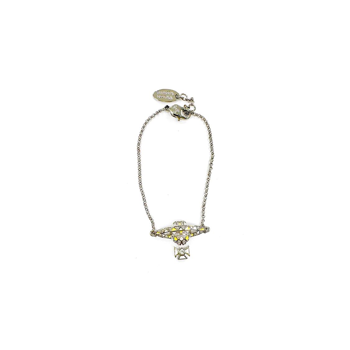 

Vivienne Westwood Saturn Shaped Bracelet Women jewelry Silver 6102012502P325CN Box