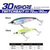 Saltwater 3D Inshore Twitch Bait 70mm HMT YO-ZURI (SS) Weight 8.5g R1207-HMT-Mullet