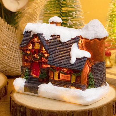 Noel Evi Işık Dekorasyonları Ev Süsleri Çocuklar Noel Hediyesi Yeni Yıl 2025 Navidad Dekor Yatak Odası Gece Lambası Pil ile