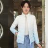Light and gradual change down jacket women's short new fashion duck down versatile slim stand-up collar jacket