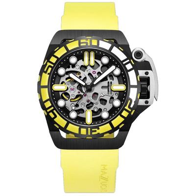 RIM Sub Yellow And Black Skeleton Dial Automatic Dive SK4-YL 100M Men's Watch