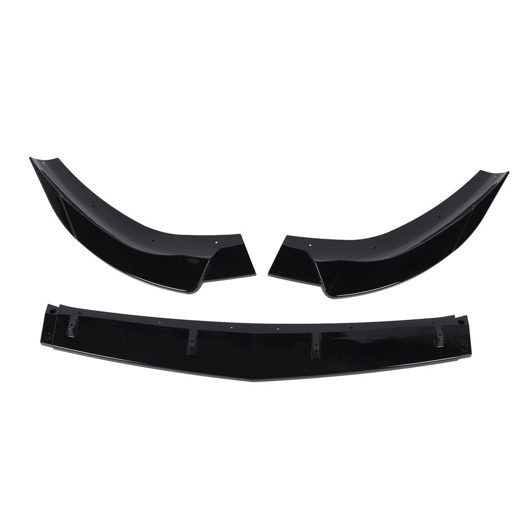 3PCS Front Bumper Lip Diffuser Lightweight Sporty Appearance Replacement for Benz A‑Class W177 V177 2018 To 2022 Glossy