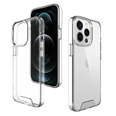 Cover Spazio Bordo Morbido Trasparente per Cellulare Apple 15ProMax con Pulsanti Elettrolucidati