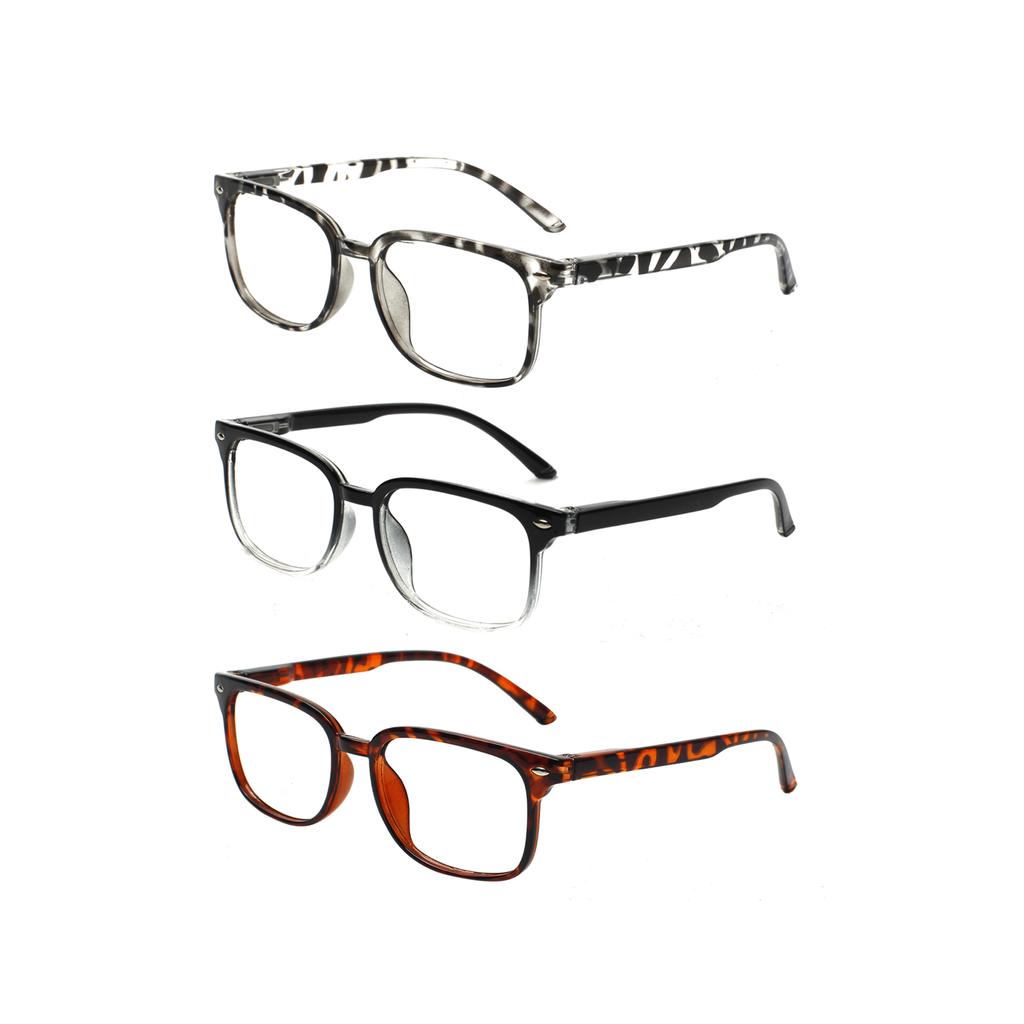 TUREZING Rectangular Anti-Blue Light Reading Glasses for Men And Women Universal Comfortable HD Decorative Prescription Eyewear