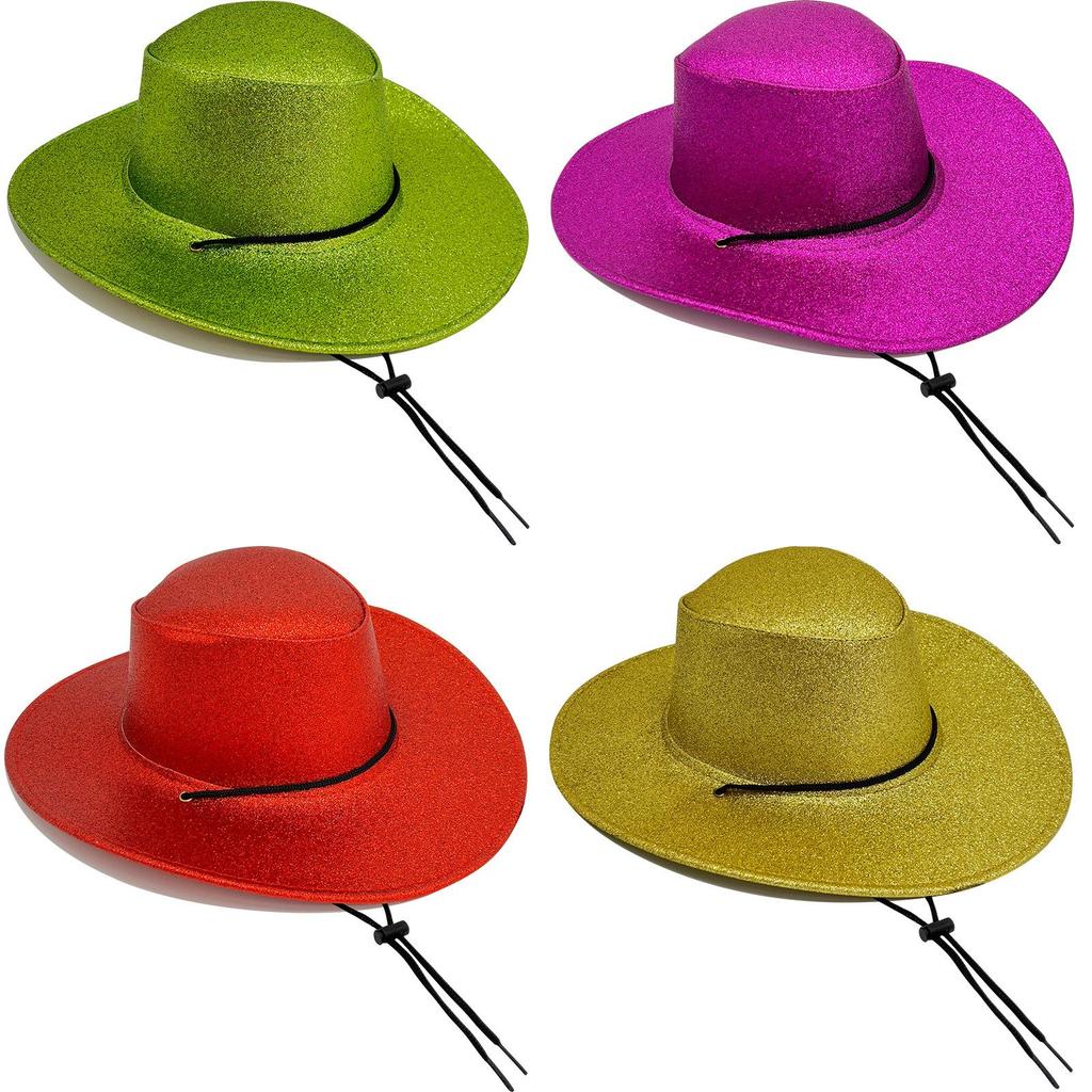 Street Style Cowboy Hat Made Of Polyester For Trendy Outdoor Wear