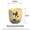 Handwritten master cup ceramic teacup Chinese hand-painted tea tasting cup Kung Fu teacup single personal special cup