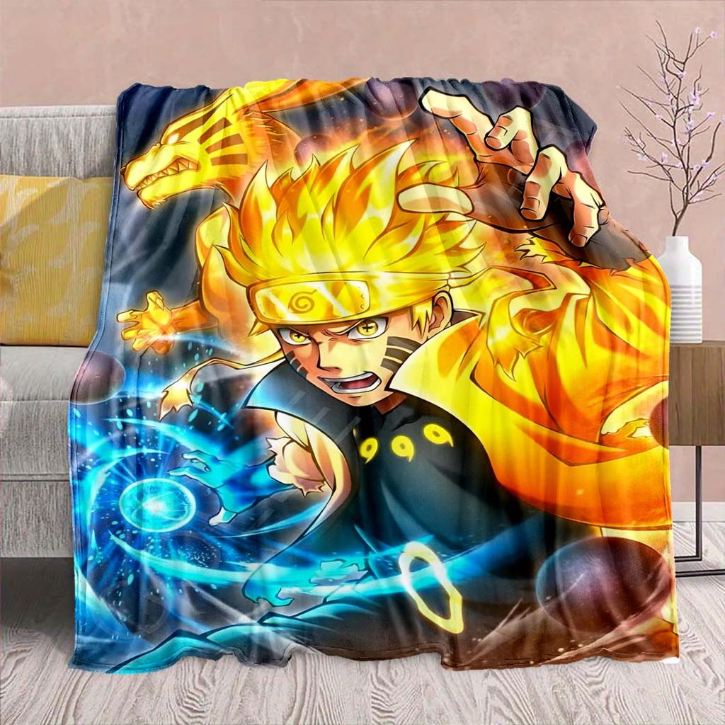 Naruto Anime Flanelová deka - Měkká teplá ideální na pohovku, do postele, na kempování, cestování, do kanceláře, domácí dekorace -QJY