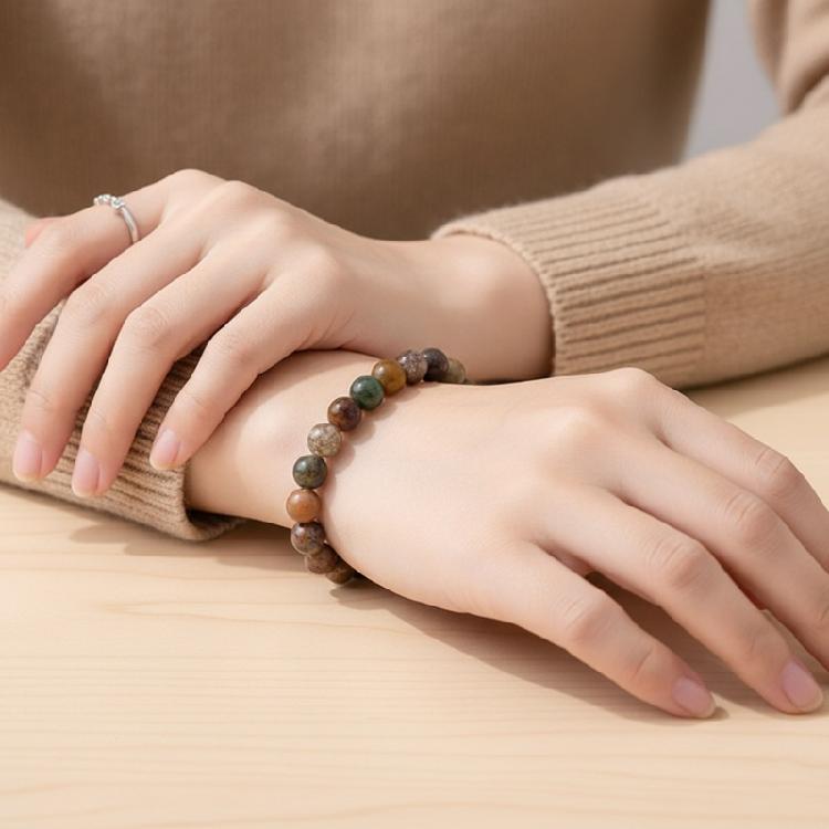 Versatile Agate Bead Hand Chain Jewelry Multi Color Beaded Bracelet Ideal For Office Parties And Holiday