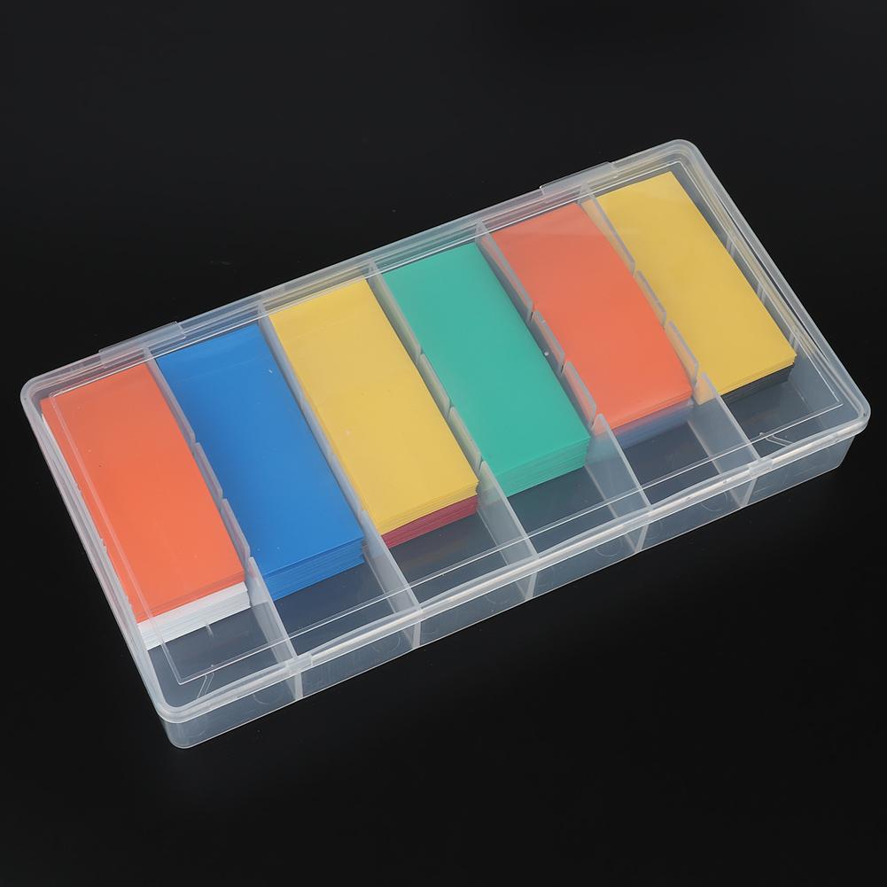 280pcs PVC Heat Shrink Tubing Battery Wrap Kit For 18650 Battery with Storage Box