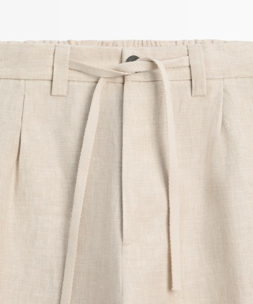 Masimodutti 100% Linen Total Look Pants