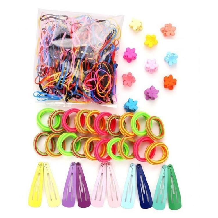 Soft Hairband and Scrunchies Set, Multicolors  Hair Ties for Women