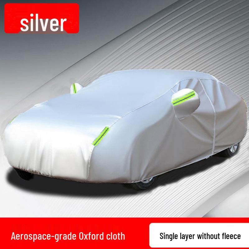 Oxford Cloth 210D All-Season Car Cover: Thick Sunshade, Heat Insulation, and Rainproof Protection