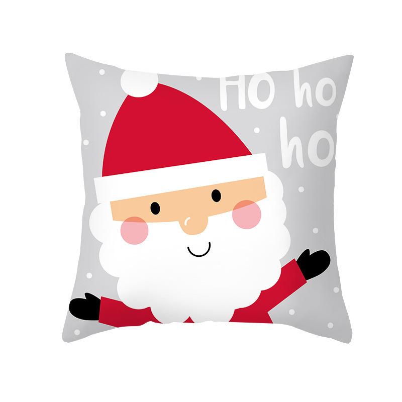 Happy New Year Merry Christmas Pillow Cover Case Home Living Room Sofa Backrest Bedding for Home