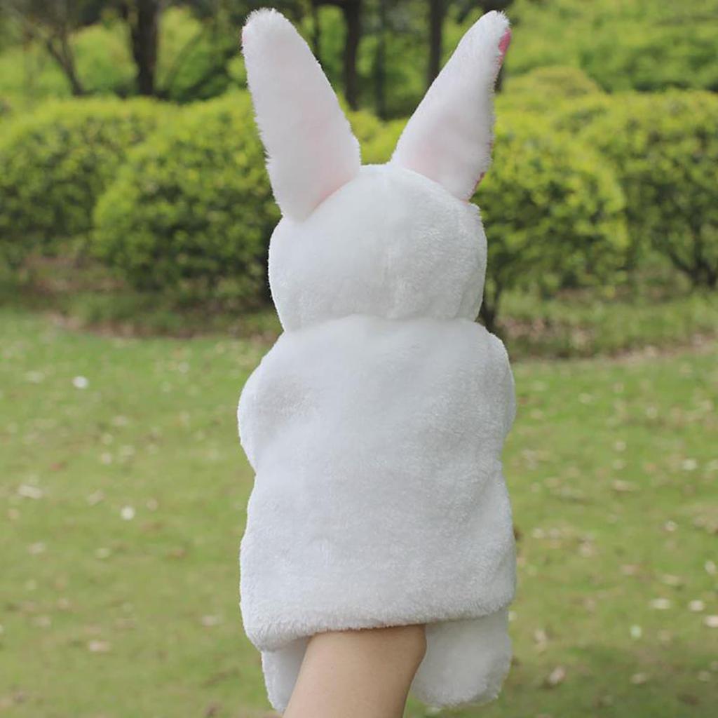 Hand Puppet, Plush Doll, Hand Puppet, Animal, Plush Toy, Hand Dancing, Animal Finger Puppet, Ventriloquism, Kids Prop (Rabbit)