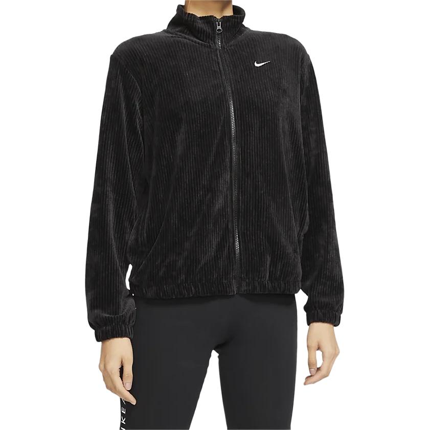 Nike Giacca Retro Sportiva con Collo Alto Donna Giacche Nere BV4467-010